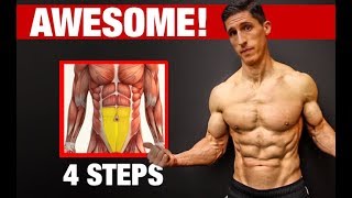 4 Steps to Awesome LOWER ABS Works Every Time [upl. by Aubrie]