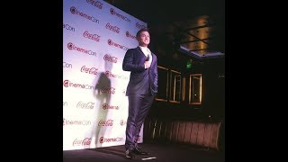 Taron Egerton interview at CinemaCon Awards  April 26 2018 [upl. by Adina]