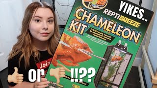 Chameleon Kit Setup  Review  My Honest Opinion On The Reptibreeze Chameleon Kit [upl. by Behah]