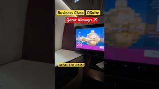 Qatar Airways Business Class QSuite Worlds Best Airline bangalore Doha business qsuite shorts [upl. by Adnauq]