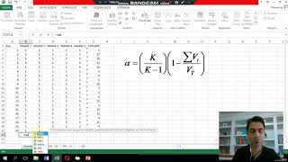 Excel ile Güvenirlik Hesaplama  Cronbach Alpha Yöntemi [upl. by Lance]