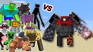 Basalt Guardian Vs Mutant Beasts and More Mutants in Minecraft [upl. by Eilrac832]