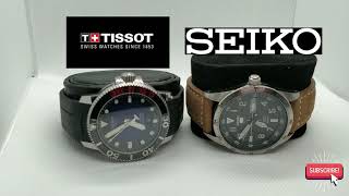 LUME WARS 1 Tissot Seastar VS Seiko SRP513K1  ByeByeWatch  4K [upl. by Atsirhc]