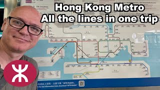 Hong Kong All the metro lines in one trip how long will it take [upl. by Htebyram161]