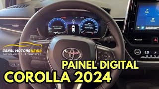 COROLLA 2024 GANHA PAINEL DIGITAL E ATUALIZAÇÃO NA CENTRAL MULTMÍDIA [upl. by Gennie]