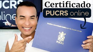 Meu CERTIFICADO de PÓSGRADUAÇÃO da PUCRS Online Em Finanças Investimento e Banking [upl. by Eilsil]