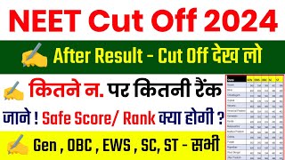 NEET Cut Off 2024  NEET UG Cut Off After Result  Neet Cut Off 2024 State Wise NEET Result 2024 [upl. by Helge]