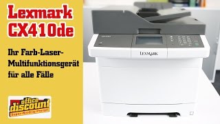 Lexmark CX410de Welche Funktionen hat das Multifunktionsgerät [upl. by Tami98]