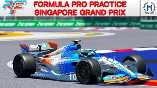 rFactor 2 Gameplay Formula Pro Singapore Practice [upl. by Carmella583]