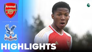 Arsenal vs Crystal Palace  Highlights  U18 Premier League 16032024 [upl. by Camile740]