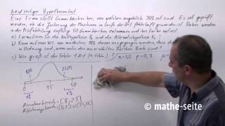 Beidseitiger Hypothesentest über Normalverteilung berechnen Beispiel 1  W2007 [upl. by Seka]
