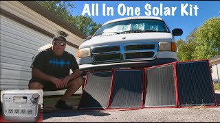 Portable Affortable Solar Kit  Charge Controller  RV Van Life  Off Grid  Dokio 220W Panel [upl. by Burtis113]