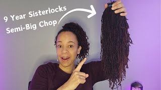 After nearly 9 years I had to do a SemiBig Chop on my Sisterlocks sisterlocks microlocs locs [upl. by Sivek]