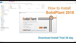 SolidPlant Thai How to install SolidPlant 3D 2018 [upl. by Orpha435]