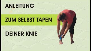 Anleitung zum Knie selber tapen [upl. by Anwahsat]