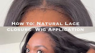 How To  7x7 Lace Closure Wig Application  GLUELESS WIG  Amika Head Strong HairSpray [upl. by Connett881]