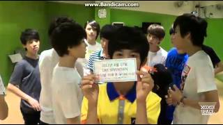 130706 SEVENTEEN playing Rock Paper Scissors [upl. by Cari]