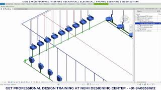 Plumbing System Cold amp Hot Water amp Sanitary System 3D Design in Revit MEP  Part 04  Student Work [upl. by Geralda]