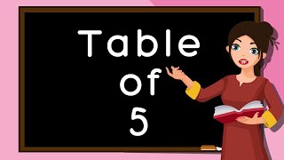 Learn Multiplication Table of Five 5 x 1  5Times Tables Practice Table of 5 song [upl. by Whall266]