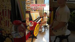 Playing a Red Popcorn Wagon Piano in Sandusky Ohio 🍿 [upl. by Alla122]