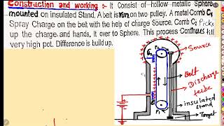 van de graaff generator principle construction and working Class 12th by Er sumeet sir ssp [upl. by Bendicta59]