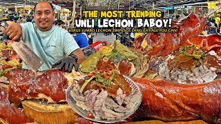 65Kgs JUMBO LECHON 280Pesos Lang Most TRENDING na quotUNLI LECHON EAT ALL YOU CANquot sa CEBU CITY [upl. by Arreip551]