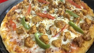 Chicken Tikka Pizza Step By Step Full Recipe By Mimis Cooking [upl. by Emmalynn]