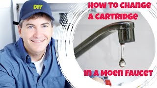 How to Replace a cartridge in a Moen Kitchen Faucet [upl. by Ultann568]