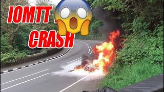 IOM TT Crash Fly by and Top Speed  Highlights [upl. by Mudenihc733]