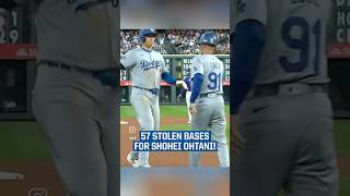 Shohei Ohtani Makes History 57th Stolen Base Sets a New Record ohtani shoheiohtani dodgers la [upl. by Nolahp]