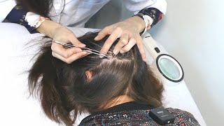 ASMR School Nurse LICE Check  Lice Removal with Tweezers Real Person [upl. by Firmin]