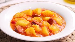 Patatas a la Riojana  Receta Tradicional muy Fácil Rápida y Deliciosa [upl. by Rangel]