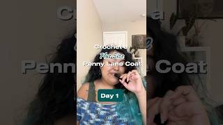 🐻crochet a plussize penny lane coat w me 🧥🫶🏽 crochet crocheteveryday whimsigoth diyfall [upl. by Sineray]