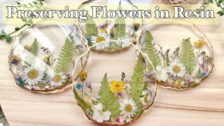 Preserving Flowers in a Resin Coaster Set [upl. by Amrac]