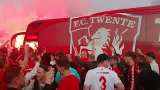 FC Twente aankomst in Hengelo [upl. by Ylla]