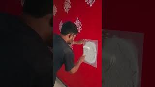 Stencil design wall stencils painter colour deepawali deepavali viralshorts [upl. by Silberman68]