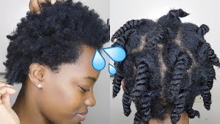 TRANSFORMING MY NATURAL HAIR TO SUPER DEFINED CURLS  TYPE 4 HAIR 💦💫 [upl. by Dalston793]