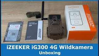 Unboxing der iZEEKER 4G LTE Wildkamera iZEEKER iG300  Erster Eindruck [upl. by Eissel397]