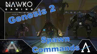 ARK Genesis 2 Spawn Command cheat Tek Wyvern  Exo MEK  Stryder  Maewing  ShadowMane  alle Dinos [upl. by Dnalyram]