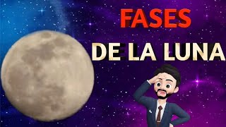 🌒🌓🌕FASES DE LA LUNA Explicación Fácil y Visual y nombres smythacademy física shorts luna [upl. by Fitts]