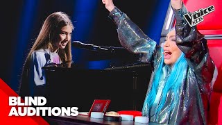 La voce delicata di Sara in “What I Was Made For” di Billie Eilish  The Voice Kids Blind Auditions [upl. by Lipscomb543]