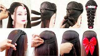 Top 2 Most Amazing Bridal Hairstyles For Wedding  Simple amp Quick Hairstyles [upl. by Eislel]