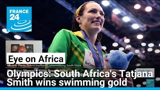 South Africas Tatjana Smith wins swimming gold at Paris Olympics • FRANCE 24 English [upl. by Koziarz]