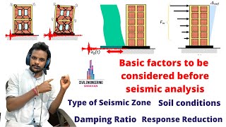 Seismic analysis  parameters considered for earth quake analysis  civil engineering  you tube [upl. by Deborah]