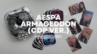 AESPA ARMAGEDDON CDP Album Unboxing [upl. by Enelym48]