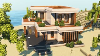 How to easy build modern house in Minecraft ⚒️ [upl. by Sotnas557]