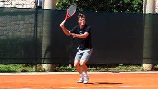 Berdych Slow Motion Forehand Monte Carlo 2010 [upl. by Salene]