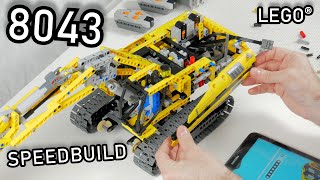 LEGO 8043 Speedbuild  LEGO Motorized Excavator  Speed Build 8043 LEGO Technic 2010 Power Functions [upl. by Aisatsana]