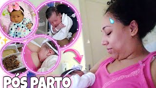 SOZINHA COM RECÉM NASCIDO👶PÓS PARTO NORMAL NA MATERNIDADE VLOG [upl. by Assenab]