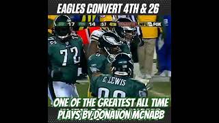 4th and 26 nfl greenbay football philadelphiaeagles McNabb freddiemitchell viralshorts [upl. by Emmons753]